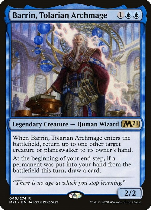 Barrin, Tolarian Archmage Card Front