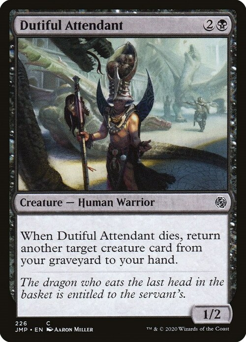 Dutiful Attendant Card Front