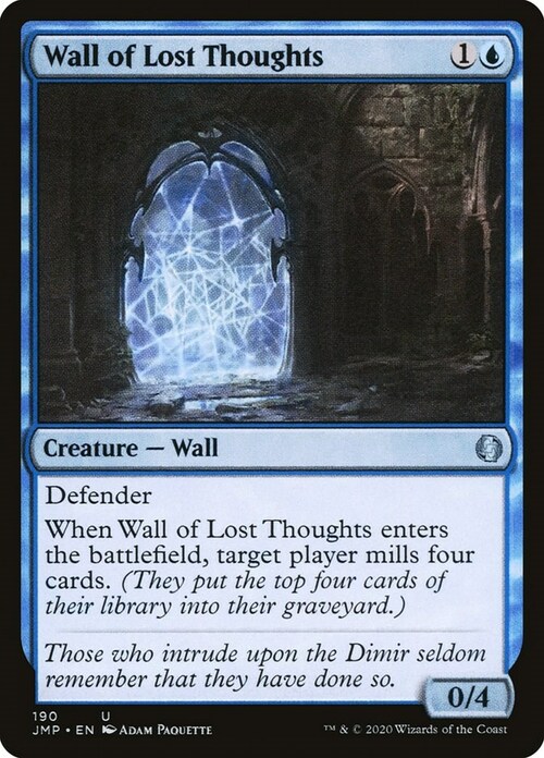 Wall of Lost Thoughts Card Front