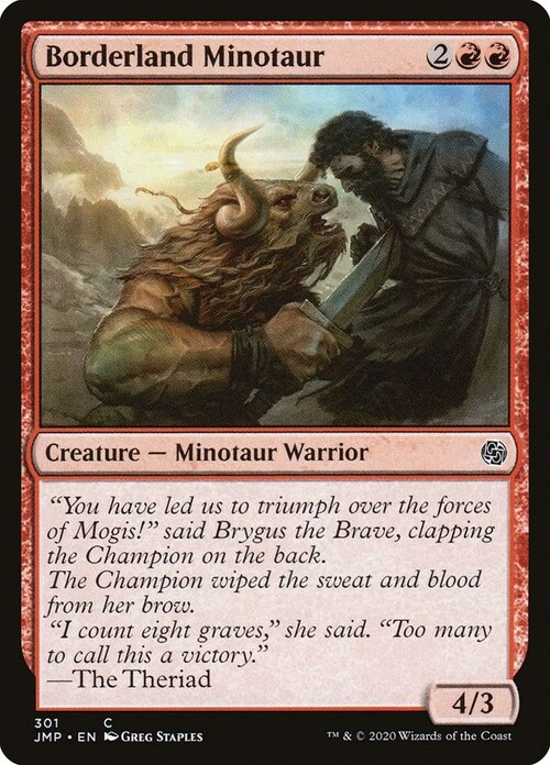 Borderland Minotaur Card Front