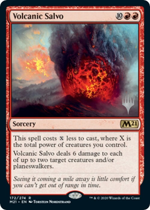 Volcanic Salvo Card Front