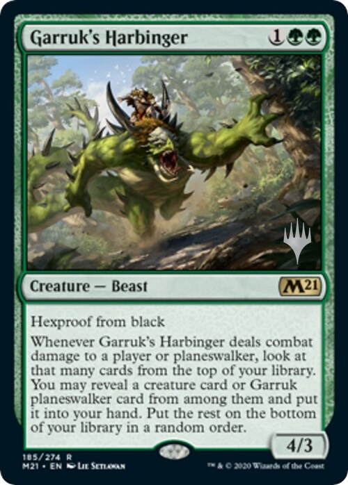 Garruk's Harbinger Card Front