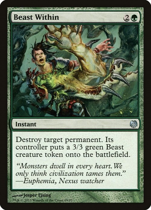 Beast Within Card Front