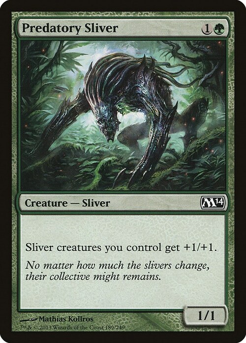 Predatory Sliver Card Front