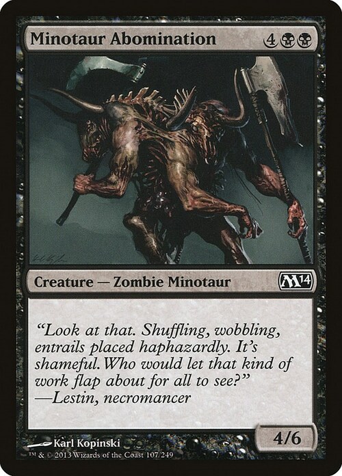 Minotaur Abomination Card Front