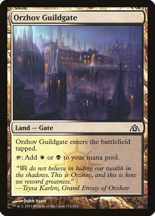 Orzhov Guildgate Card Front