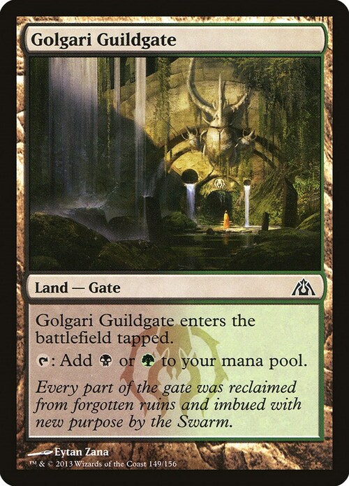 Golgari Guildgate Card Front