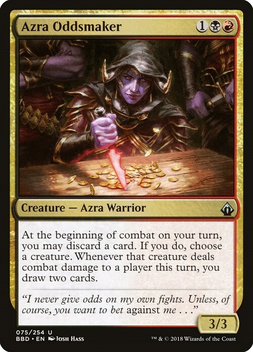 Azra Oddsmaker Card Front