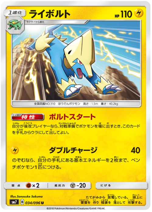 Manectric Card Front