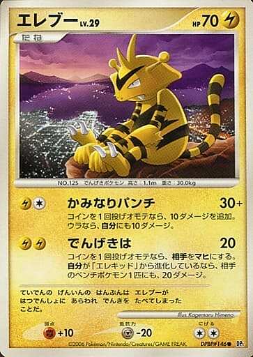 Electabuzz Lv.29 Card Front