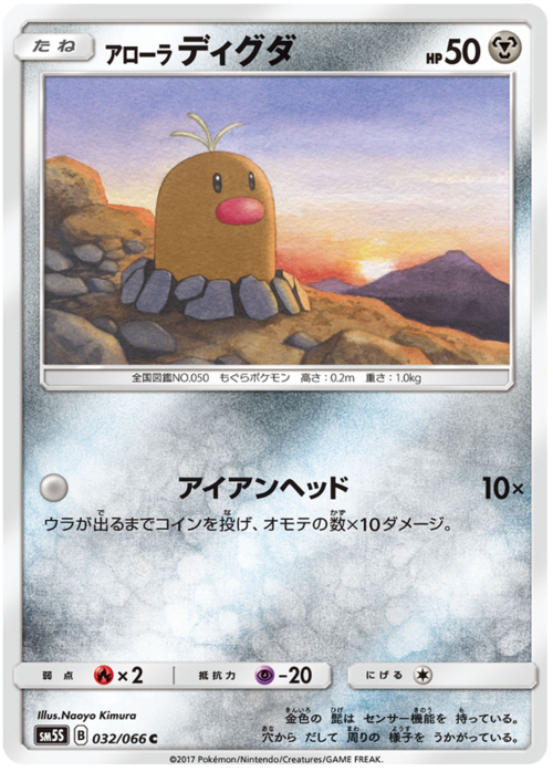 Alolan Diglett Card Front