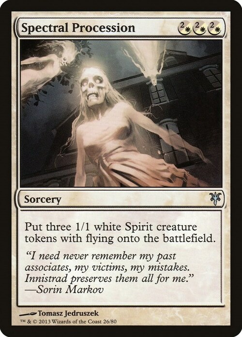 Spectral Procession Card Front