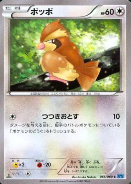 Pidgey Card Front