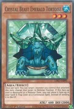 Crystal Beast Emerald Tortoise Card Front