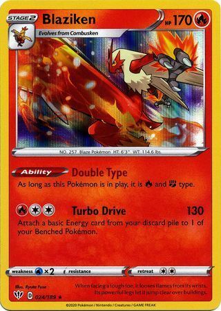 Blaziken Card Front