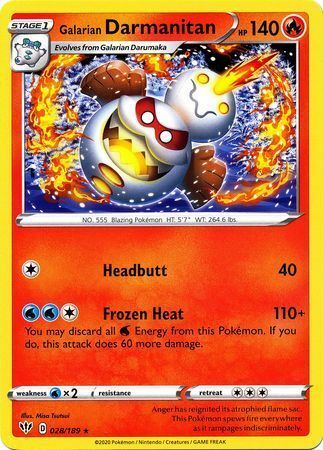 Galarian Darmanitan Card Front