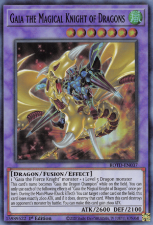 Gaia the Magical Knight of Dragons Card Front