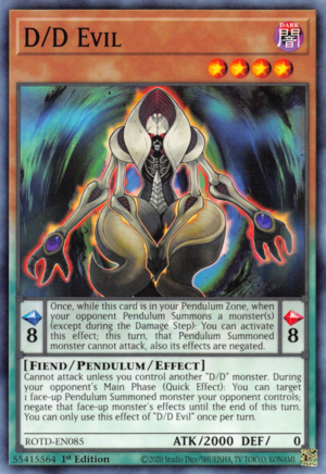 D/D Evil Card Front