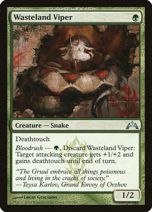 Wasteland Viper Card Front