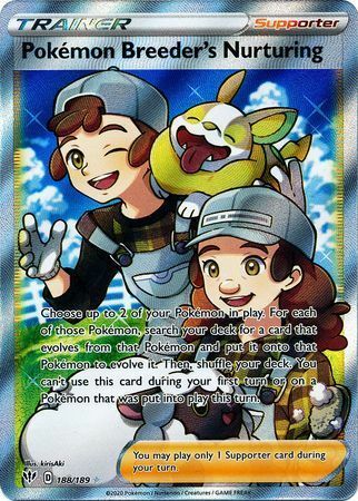 Pokemon Breeder's Nurturing Card Front