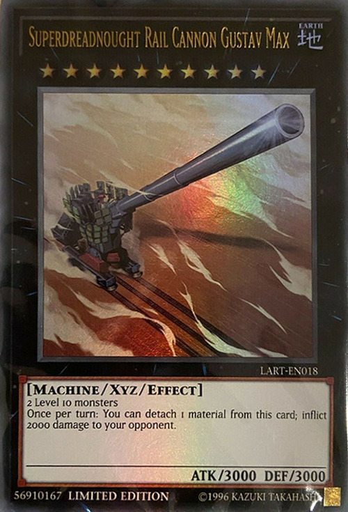 Superdreadnought Rail Cannon Gustav Max Card Front