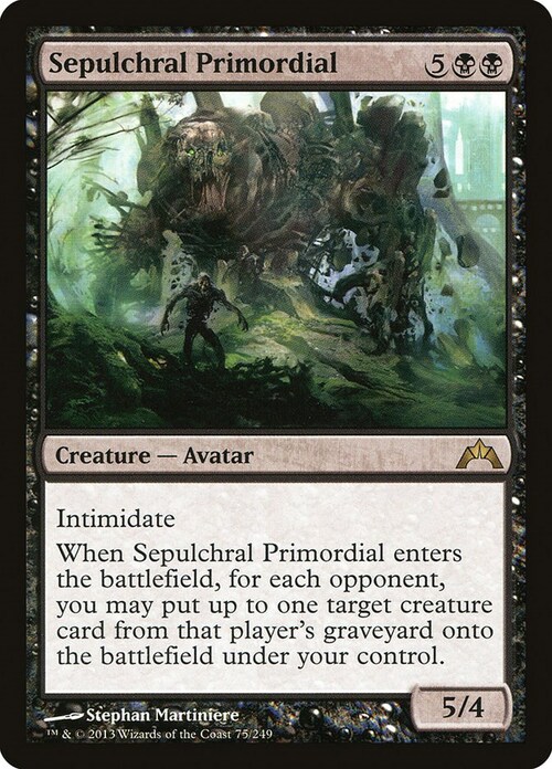 Sepulchral Primordial Card Front