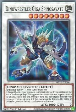 Dinowrestler Giga Spinosavate Card Front