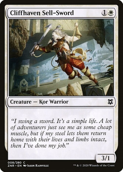 Cliffhaven Sell-Sword Card Front