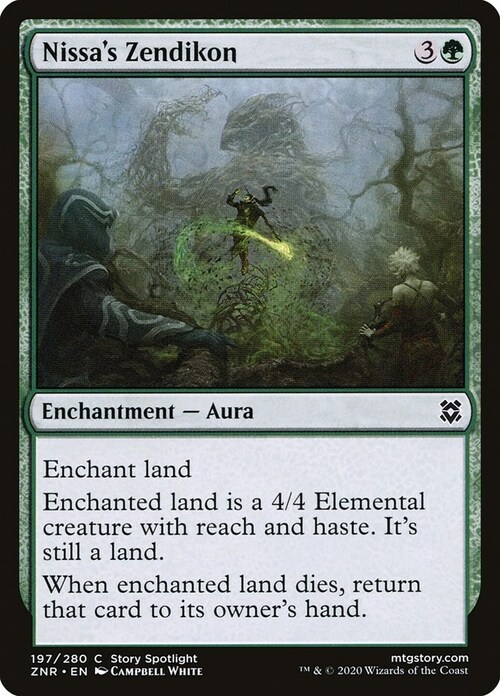 Nissa's Zendikon Card Front