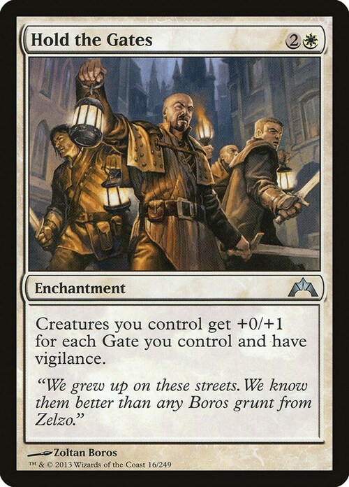 Hold the Gates Card Front