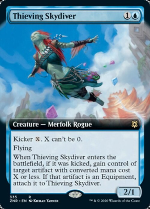 Thieving Skydiver Card Front