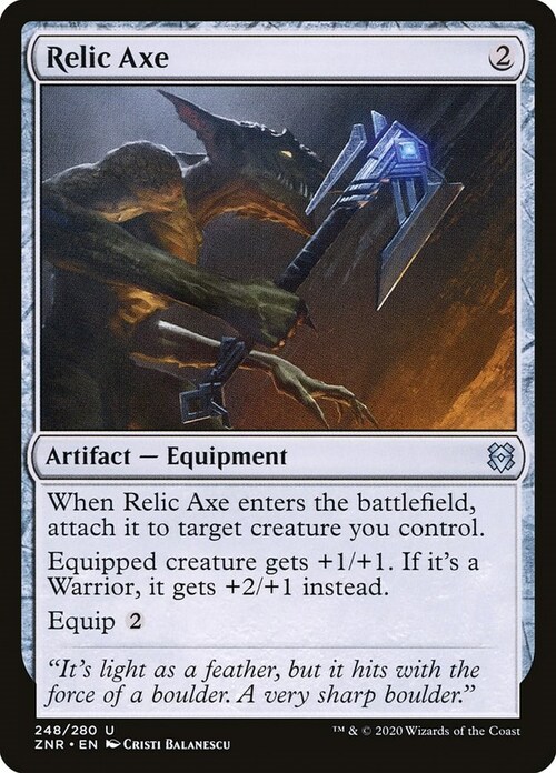 Relic Axe Card Front