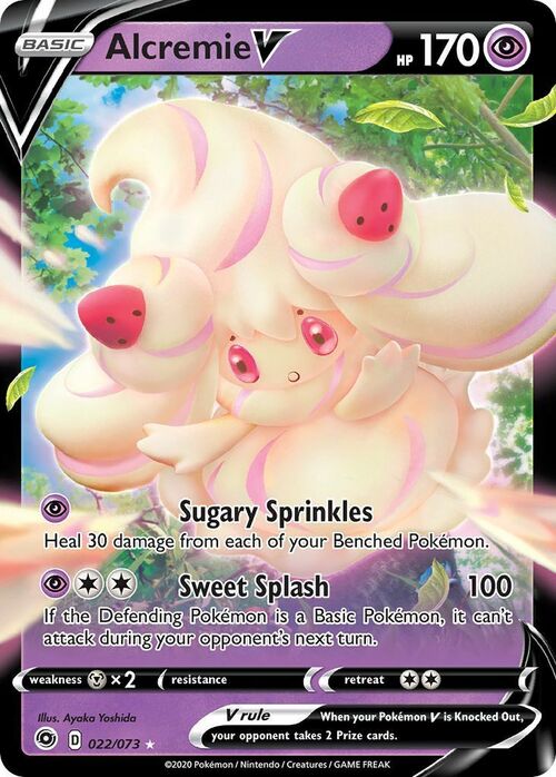 Alcremie V Card Front