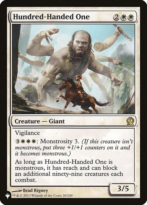 Hundred-Handed One Card Front