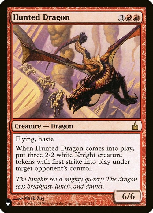 Hunted Dragon Card Front