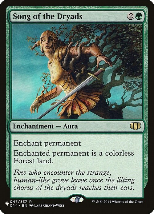 Song of the Dryads Card Front