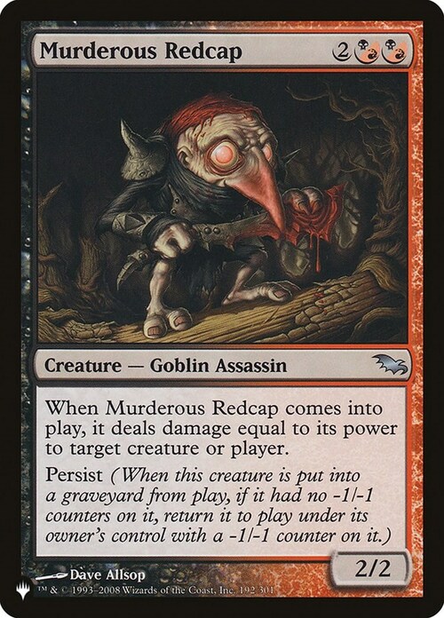 Murderous Redcap Card Front