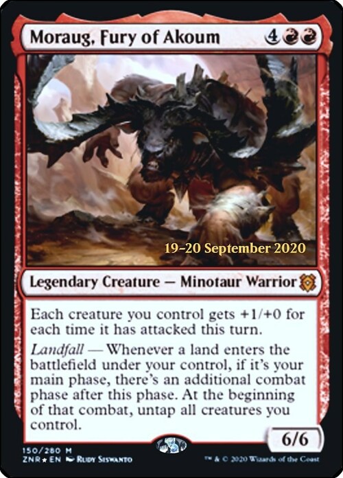 Moraug, Fury of Akoum Card Front