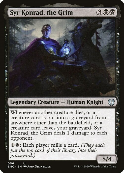 Syr Konrad, the Grim Card Front