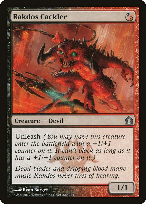 Rakdos Cackler Card Front