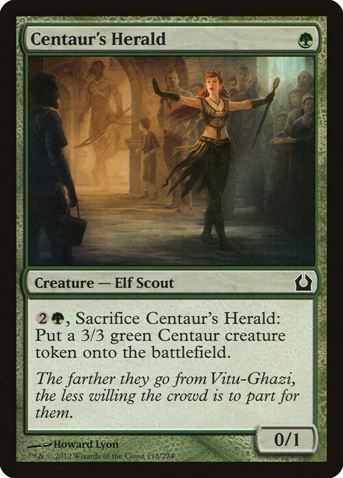 Centaur's Herald Card Front