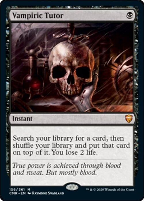 Vampiric Tutor Card Front