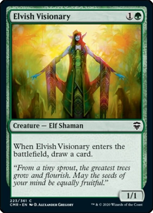 Elvish Visionary Card Front