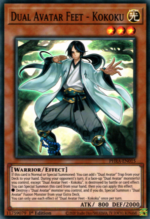 Dual Avatar Feet - Kokoku Card Front