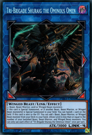 Tri-Brigade Shuraig the Ominous Omen Card Front