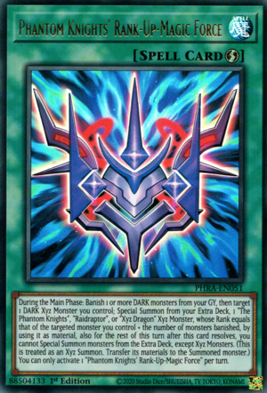 Phantom Knights' Rank-Up-Magic Force Card Front