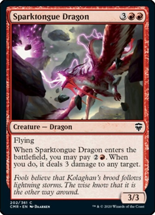 Sparktongue Dragon Card Front