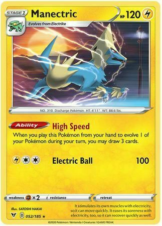 Manectric Card Front