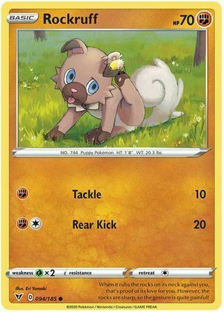 Rockruff Card Front