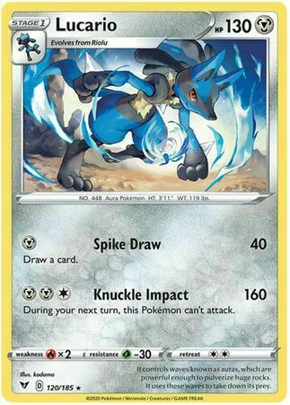 Lucario Card Front